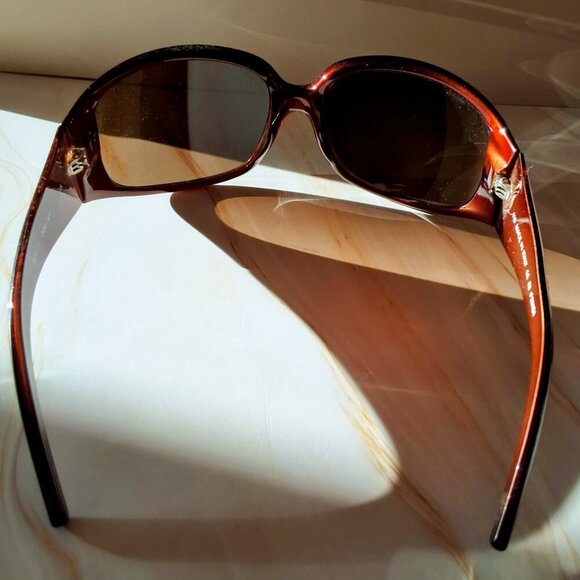 Fendi Women's Sunglasses FS355R Brown & Gold Excellent Preloved Condition - Picture 4 of 9